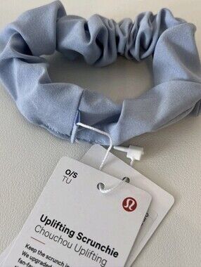 lululemon athletica Uplifting Scrunchie in Light Blue NWT